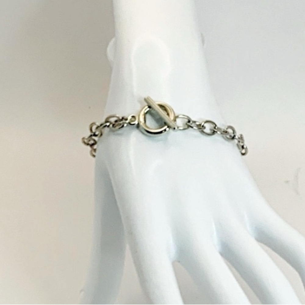 Toggle Clasp Stainless Steel Charm Bracelet Blank. NWOT - Picture 1 of 8